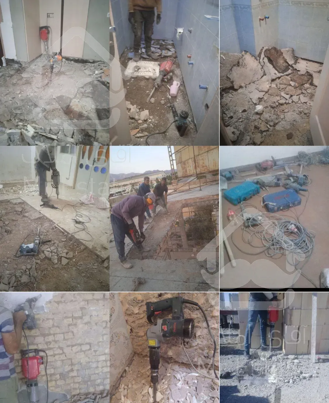 تخریب کار داخل و بیرون ساختمان با انواع پیکور