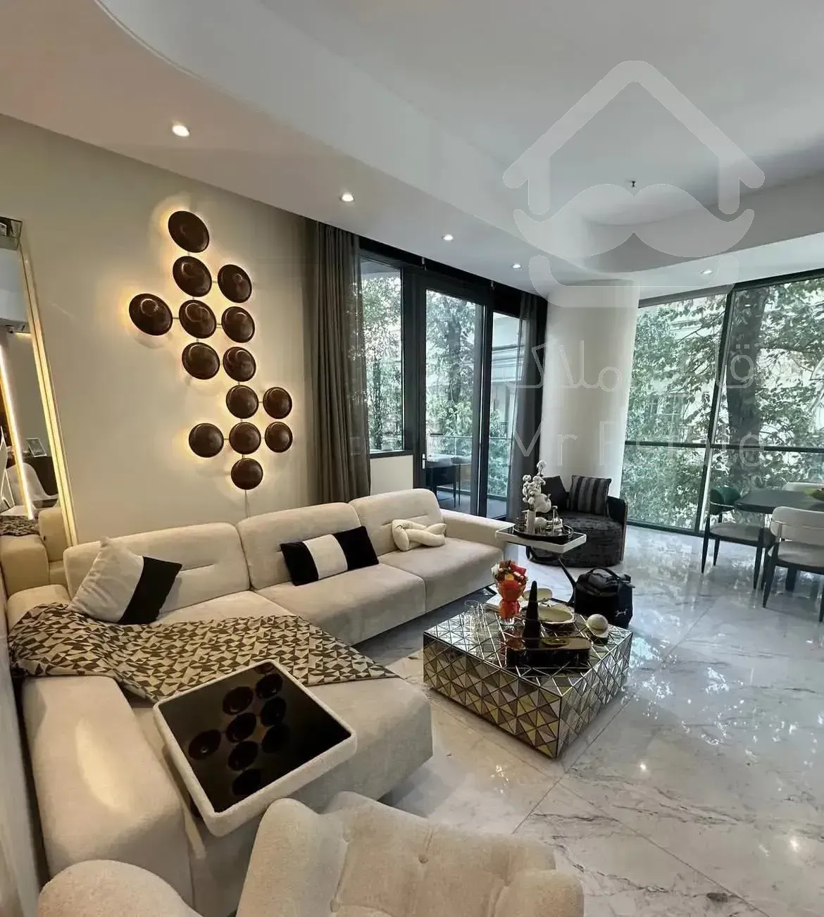 ولنجک ۲۳۰متر مدرن مبله ۴۰متر حیاط اختصاصی ویو دار