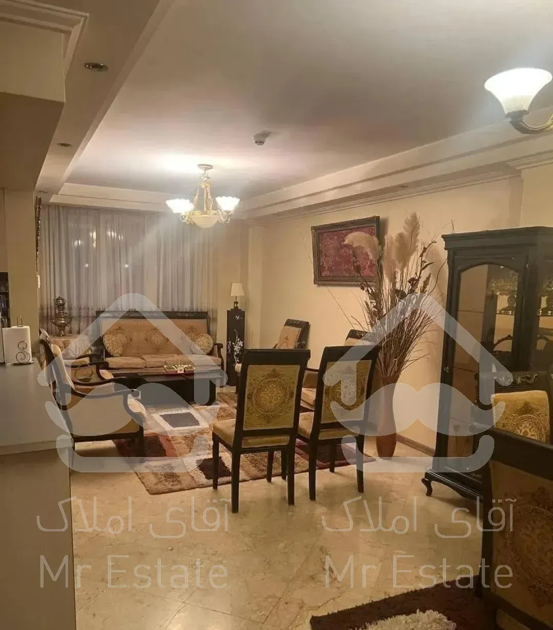 شهرک نفت ۱۱۰متر/سالن پرده خور/پلان بی‌نقص