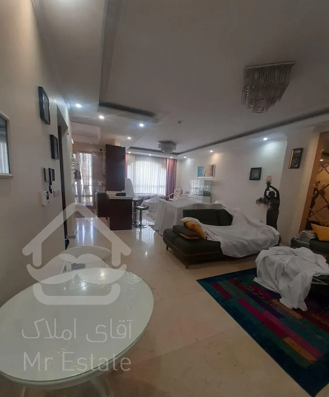 اجاره آپارتمان ۱۳۰ متری ۲ خوابه مبله در قیطریه