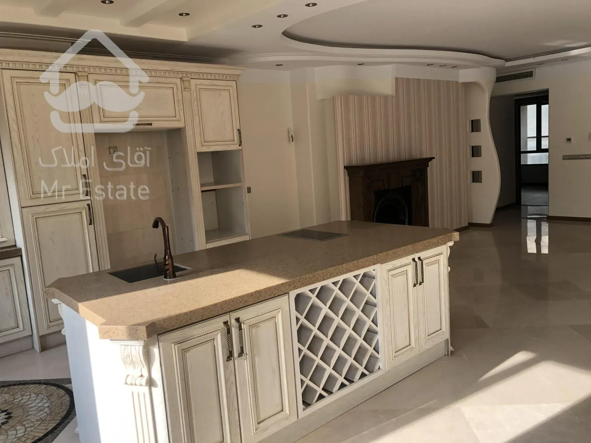 رهن و اجاره آپارتمان ۲۳۰ متری ۳ خوابه اقدسیه