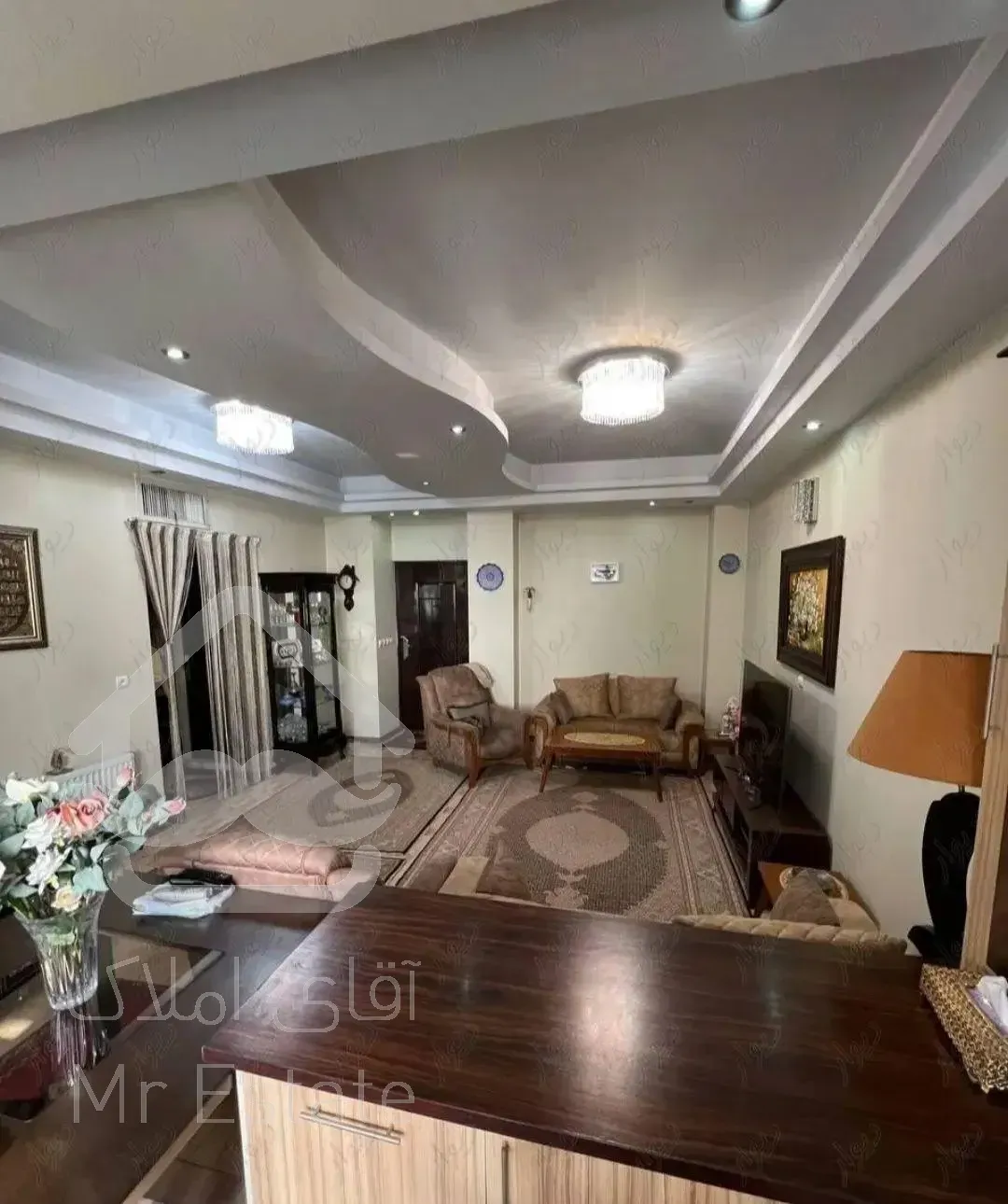 ۶۲متر/دوخواب/فول‌دیزاین/استادمعین