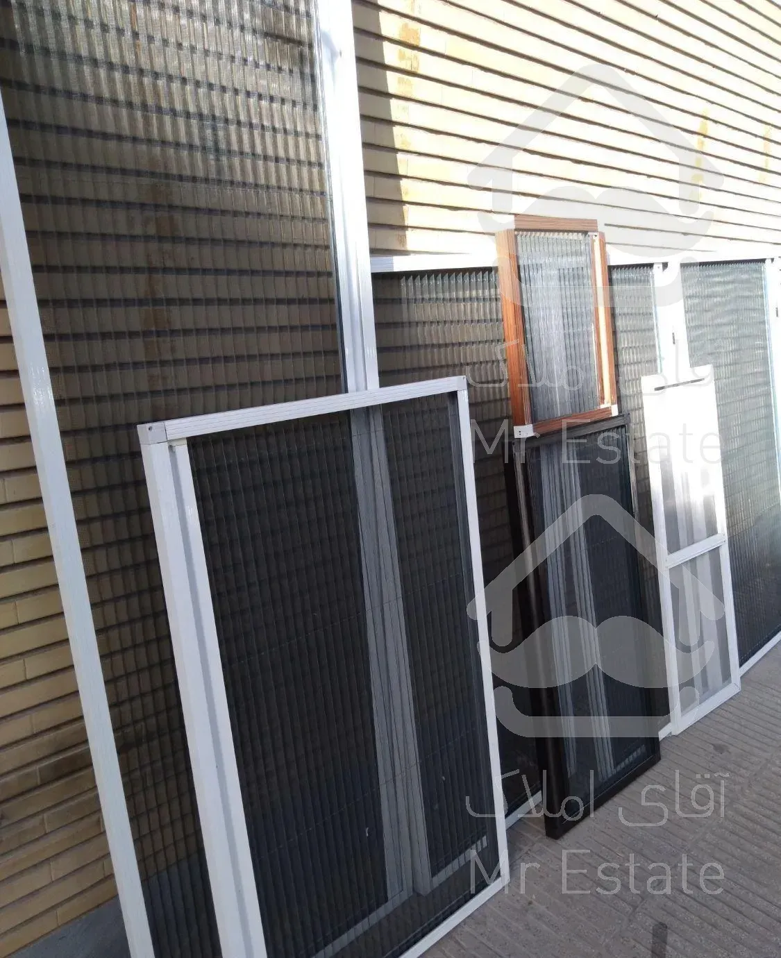 توری آکاردئون  درب و پنجره upvc  یک روزه