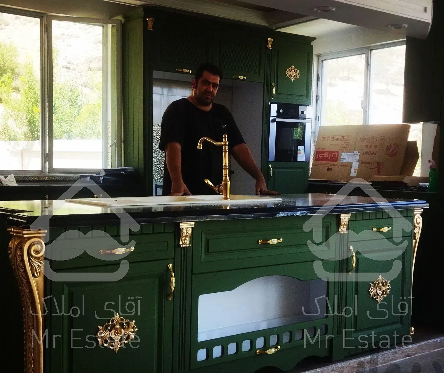 انواع کابینت روکش چوب طبیعی