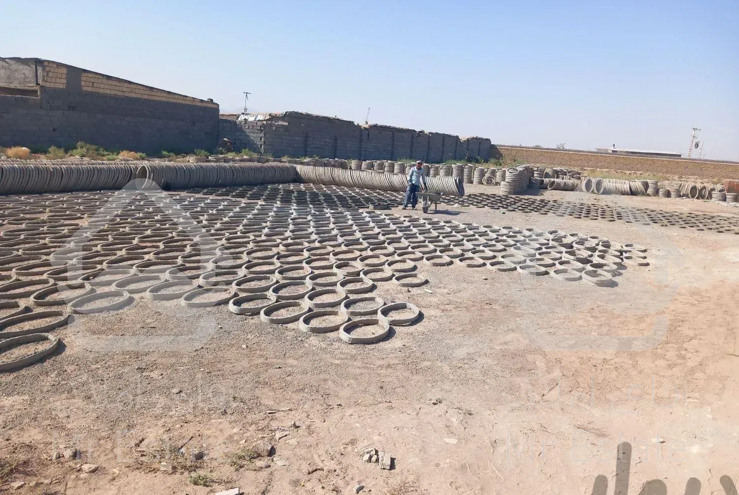 کارگاه تولید نای   برای چاه فاضلاب