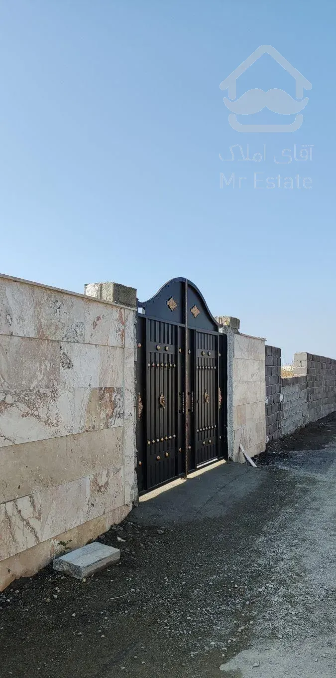 باغ و باغچه با سند / جاده اسفالت/ نما سنگ