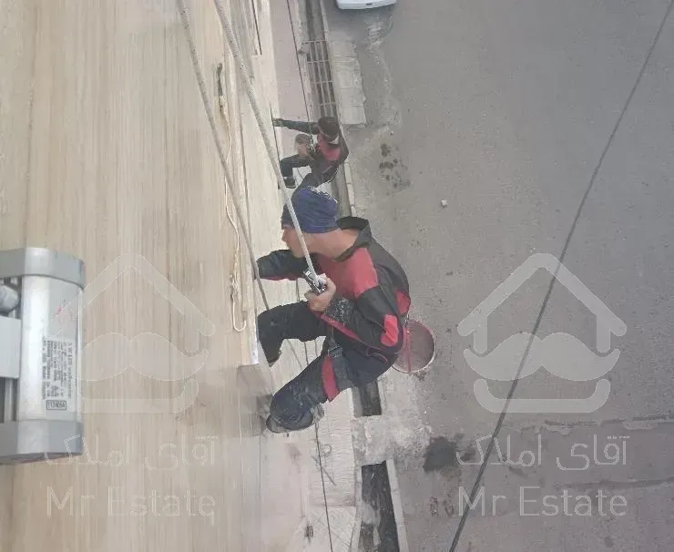 کار در ارتفاع تعمیر نما (بدون داربست) با طناب