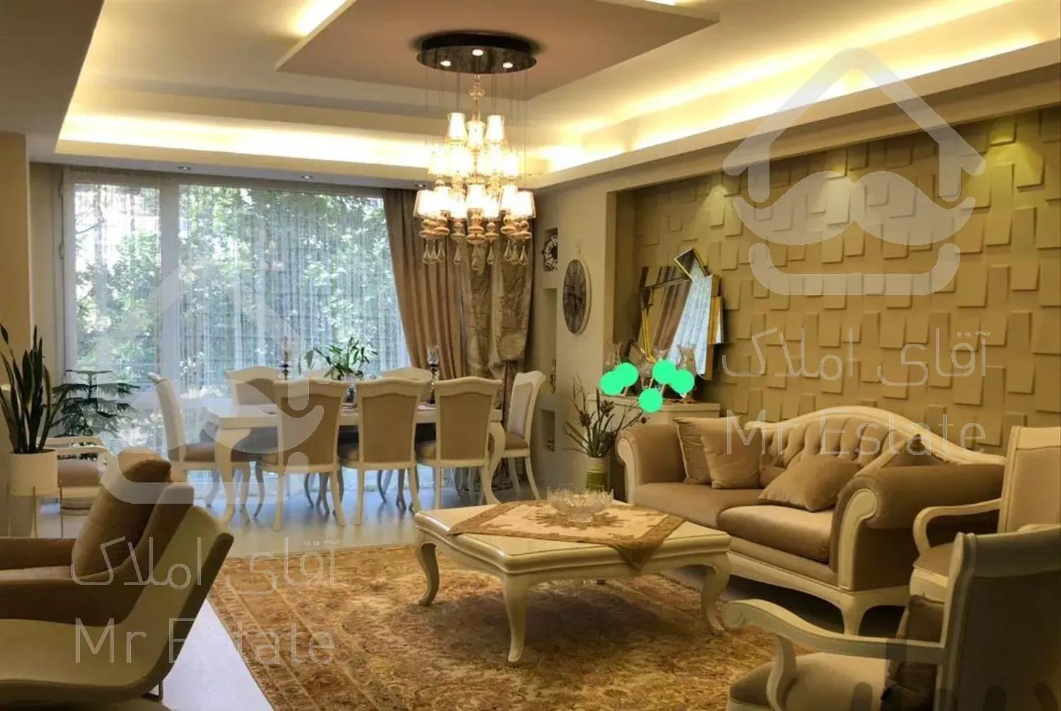 150متر سه خوابه فول ازگل