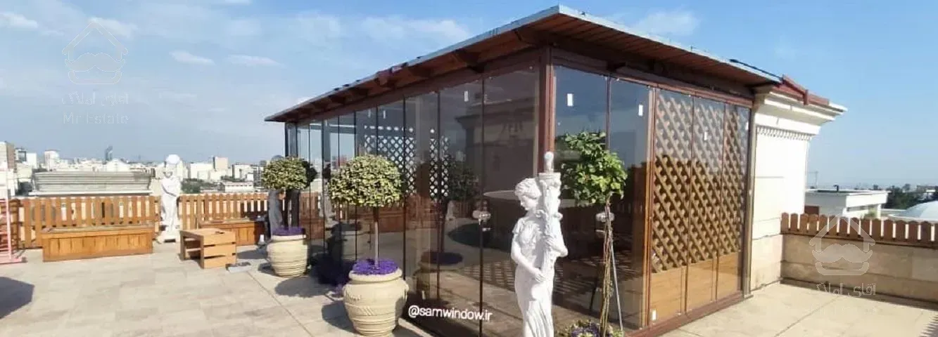 بالکن شیشه ای تاشو پارتیشن شیشه ای نرده