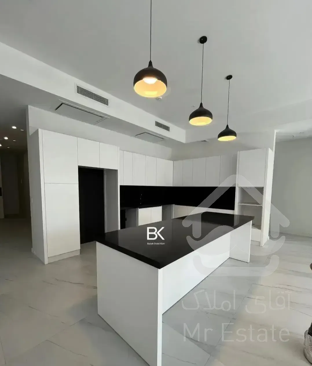 ۱۳۵ متر ۲ خواب مدرن و مینیمال لوکیشن برند لوکس