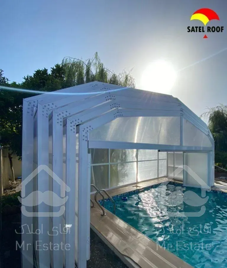 سقف متحرک تلسکوپی استخر
