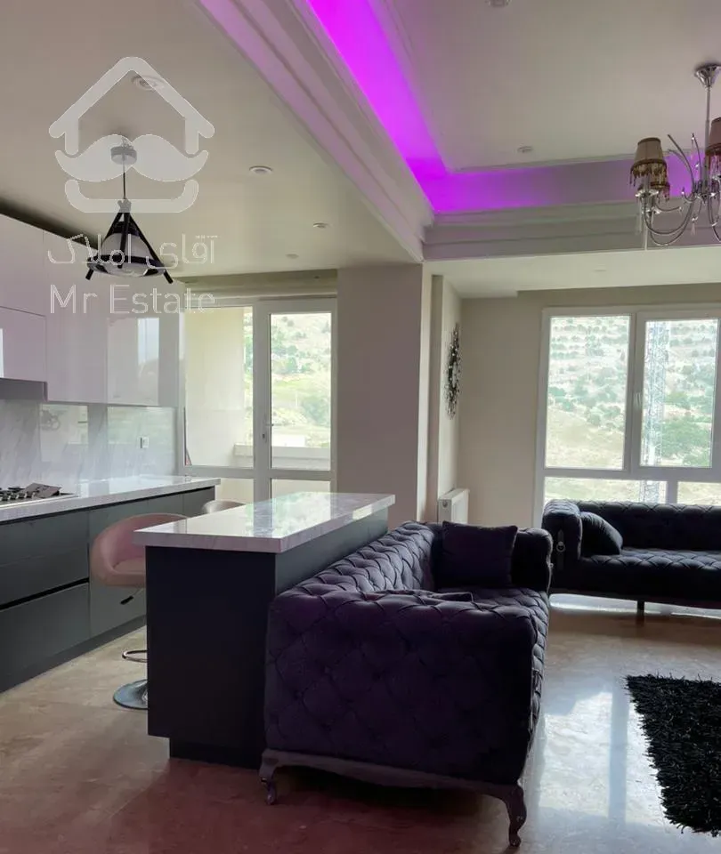 ۹۰متر آپارتمان دوخوابه طبقه ۹ برج ویو کامل کوهستان