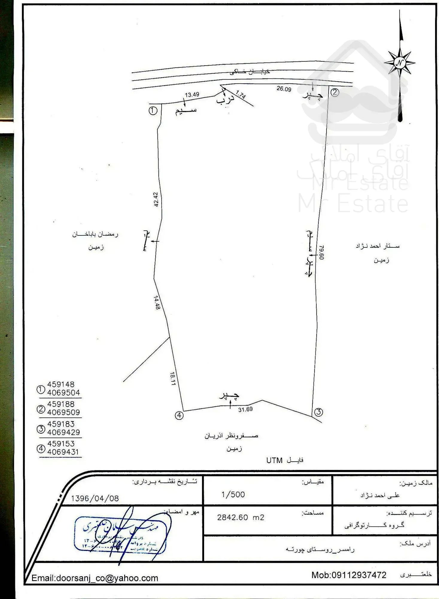 ۲۸۴۰متر سند شش دانگ ویو ابدی
