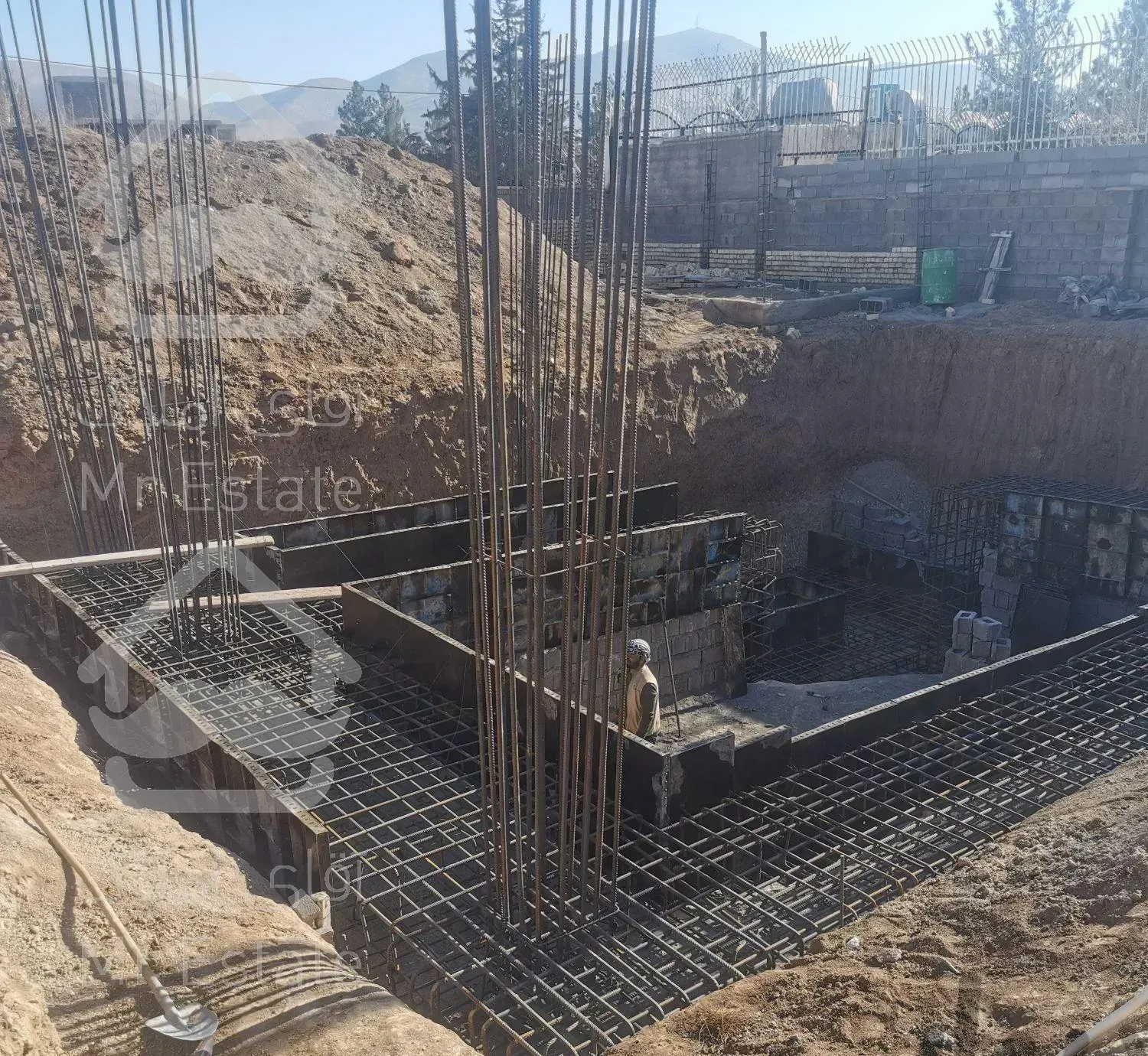 فونداسیون آرماتوربندی اسکلت بتنی و فلزی