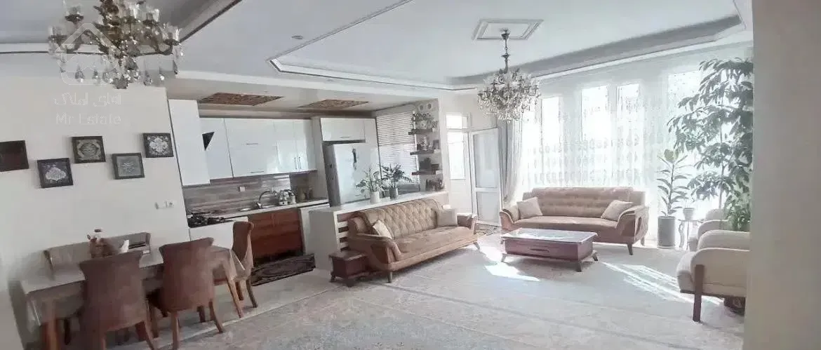 ۹۸ متر ۲ خواب/ سالن پرده خور/ تکواحدی/فول بازسازی