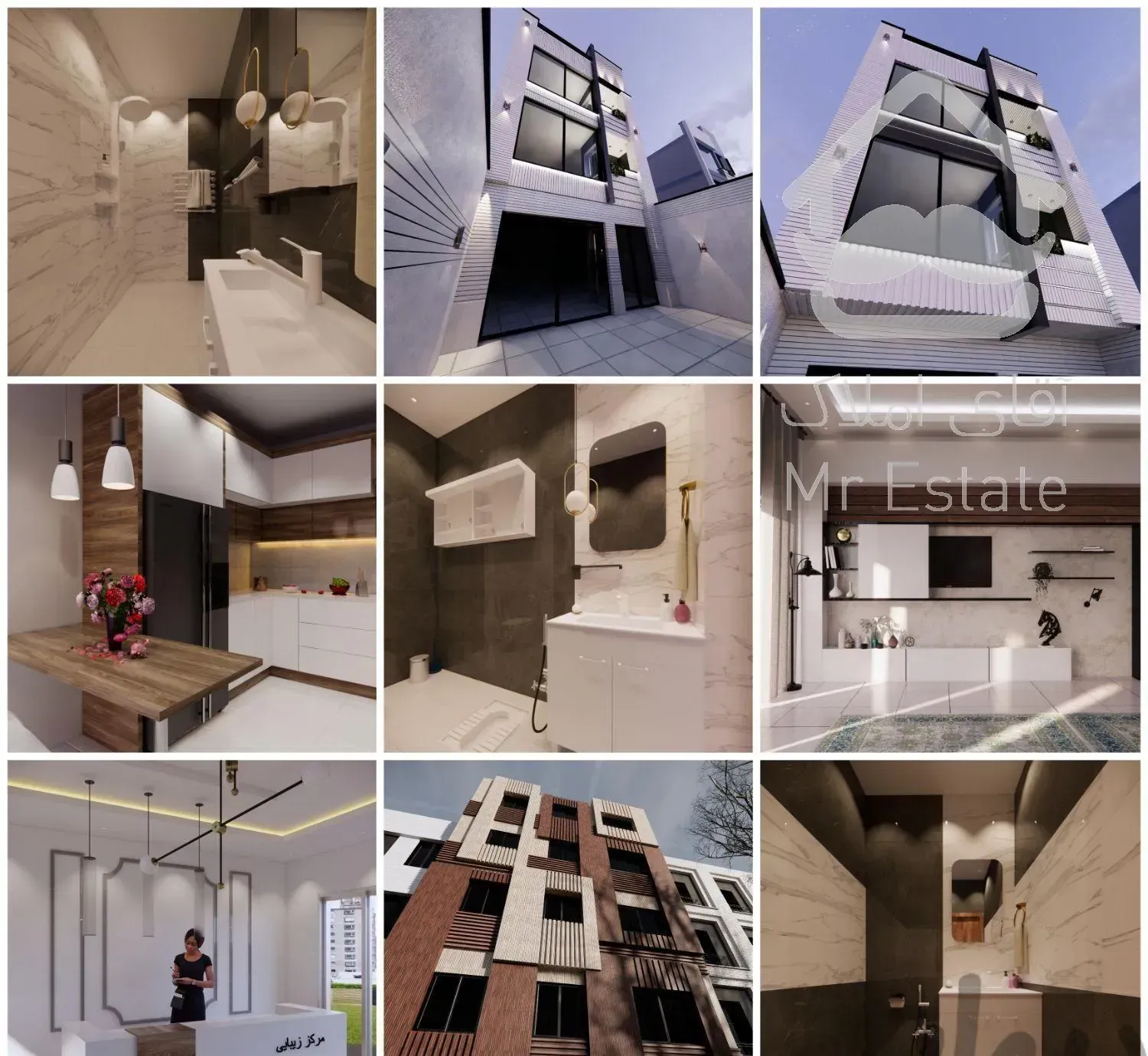 طراحی پلان نما داخلی نقشه برداری بازسازی اجرا