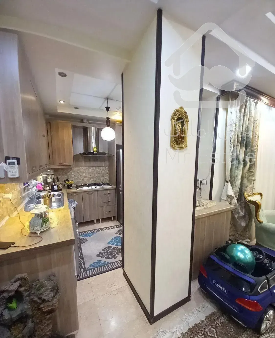 ۸۸متر/دوخواب/سالن یه تیکه/نما و مشاعات /بیمه