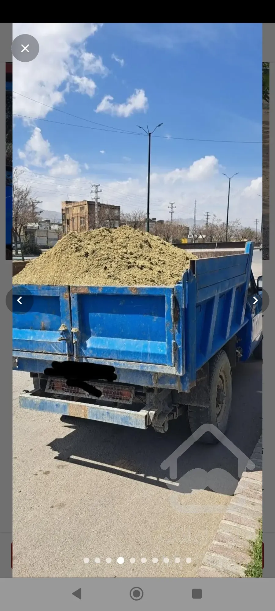 نیسان نخاله ناخاله مخلوط ماسه بادی06شسته خاک باغچه