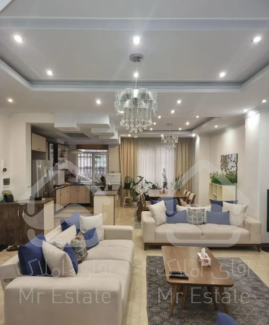 سعادت آباد 102متر 2خواب دل باز