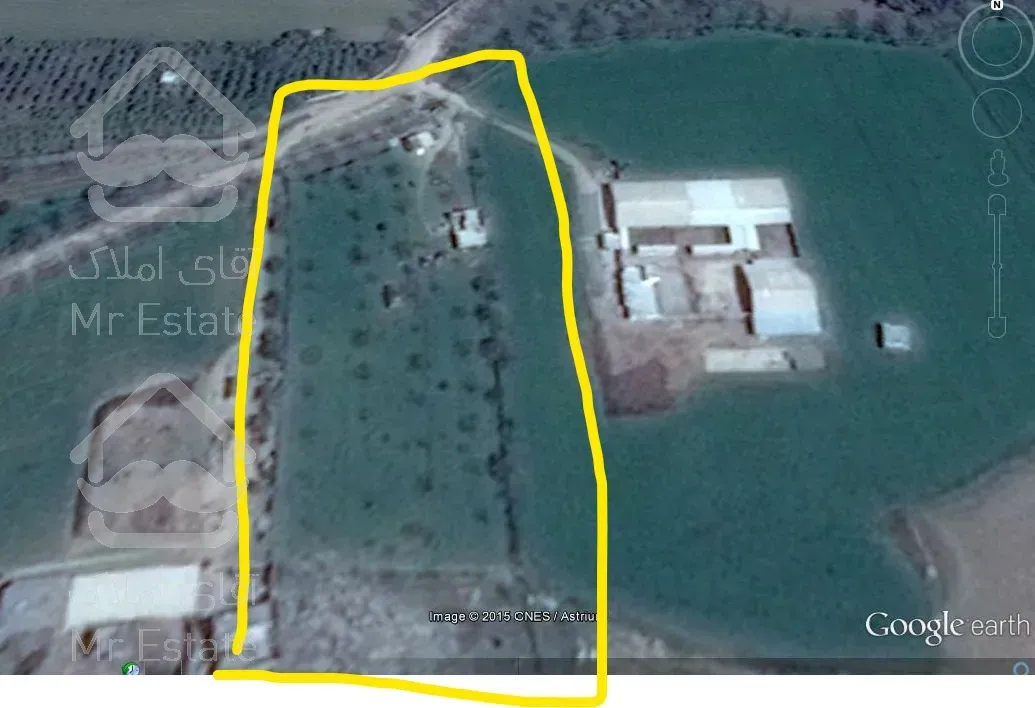 فروش زمین کشاورزی آبی - باغ با برق سه فاز شخصی در شهرستان صحنه