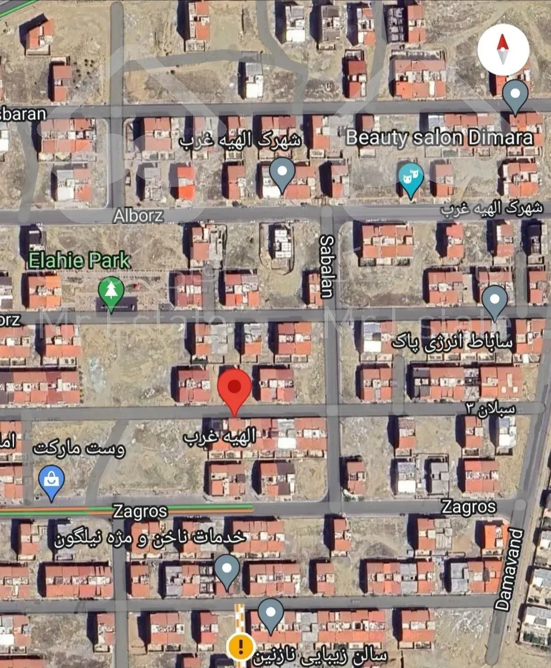 فروش زمین مسکونی در الهیه غرب جوازدار مرواریدشهر چیتگر ایرانمال آتیشهر