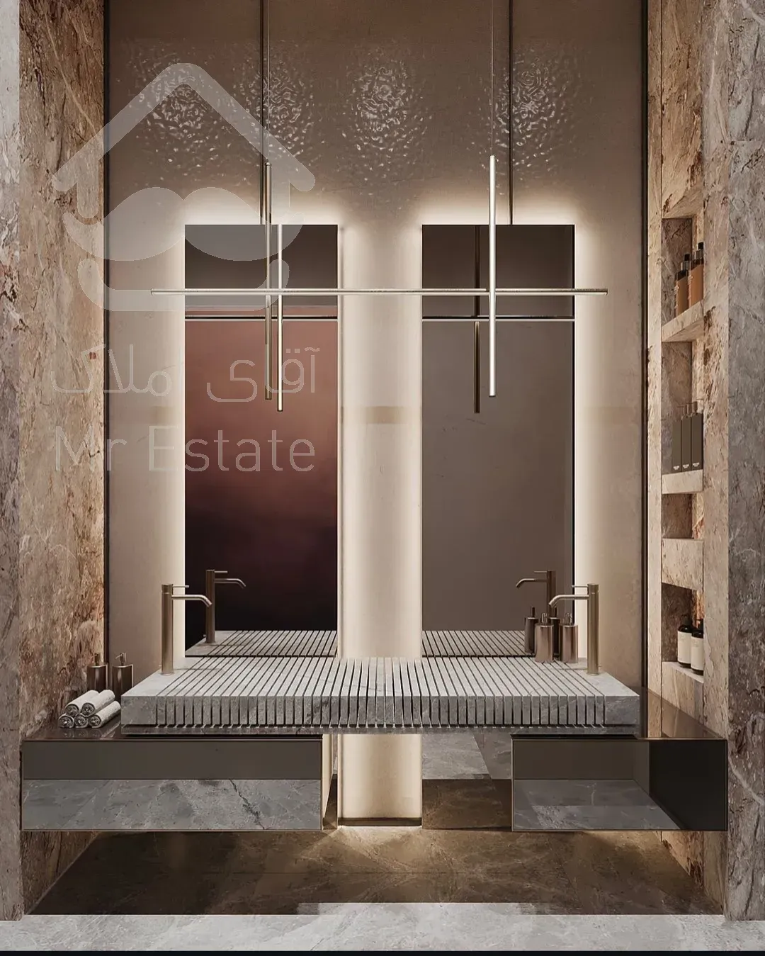 ۲۸۰متر۴خواب/ فول مشاعات/ برند/ فاخر/ سعادت آباد