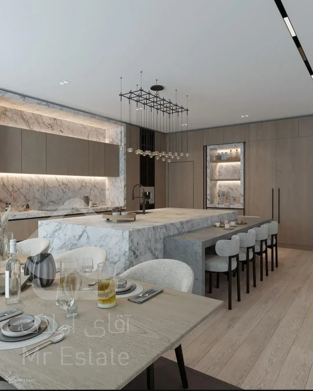 ۲۸۰متر۴خواب/ فول مشاعات/ برند/ فاخر/ سعادت آباد