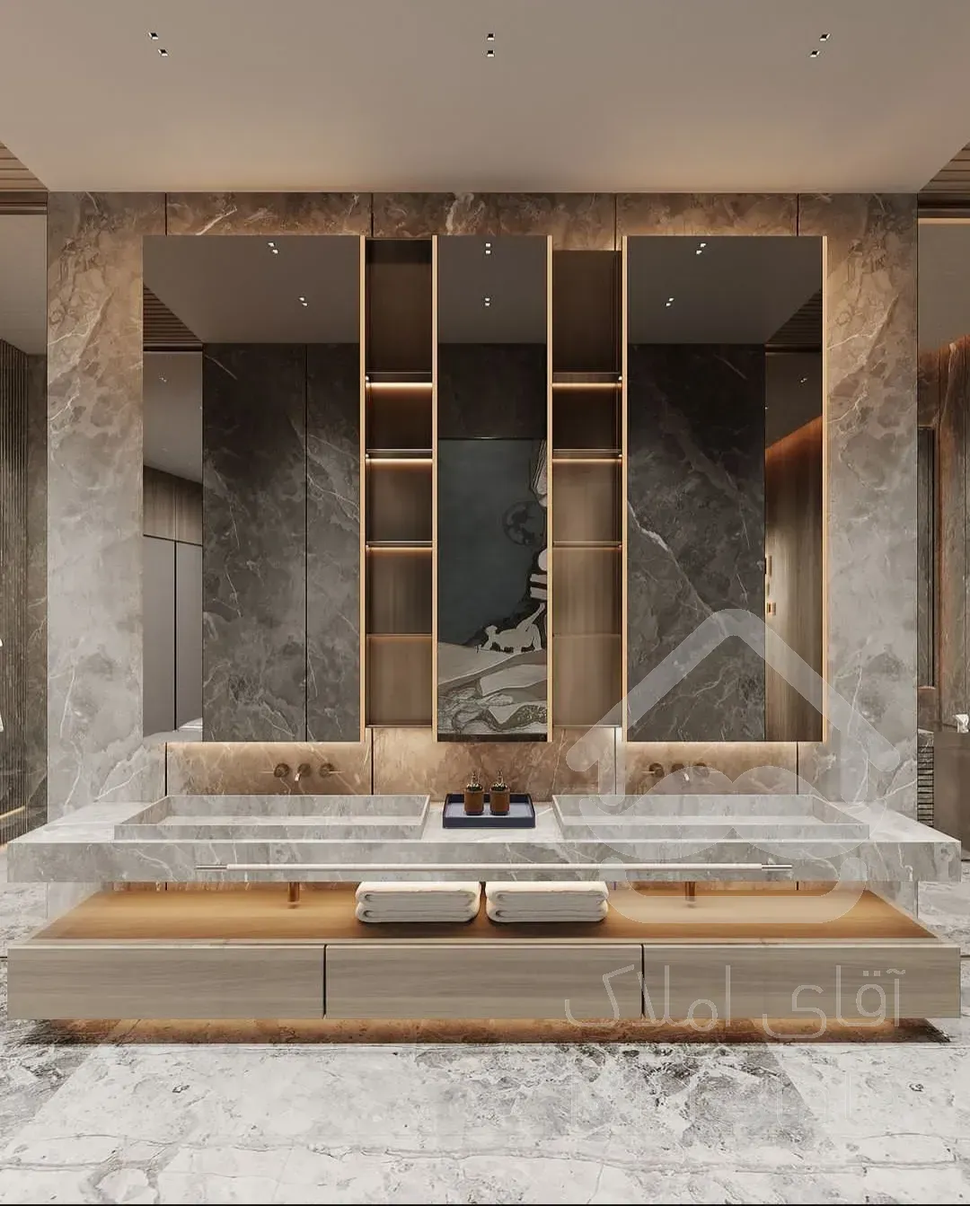 ۲۸۰متر۴خواب/ فول مشاعات/ برند/ فاخر/ سعادت آباد