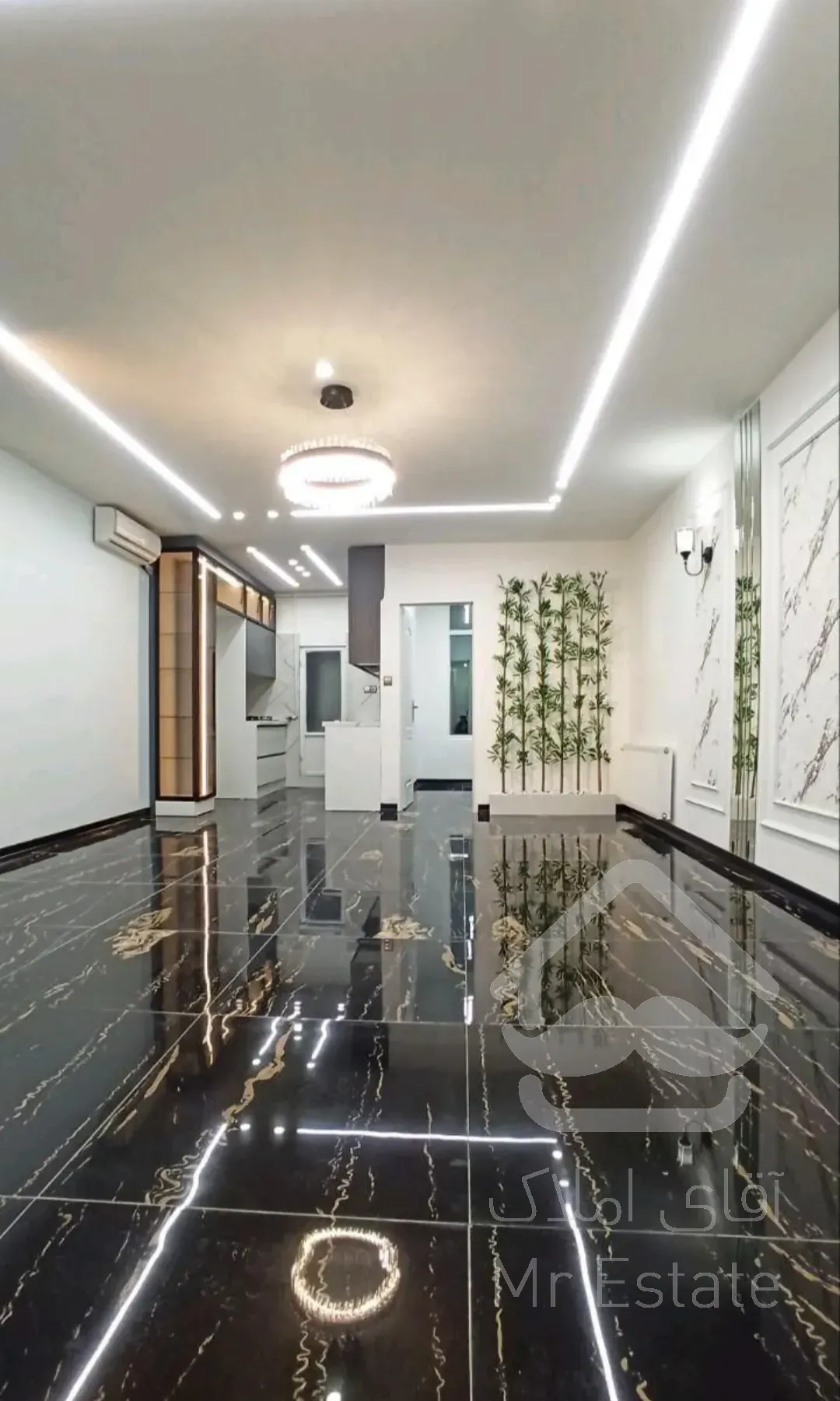 واحد خوش نقشه و سالن پرده خور