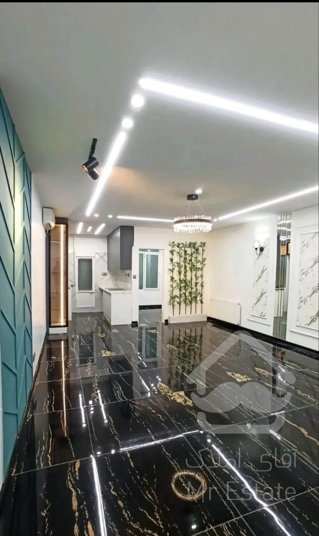 واحد خوش نقشه و سالن پرده خور