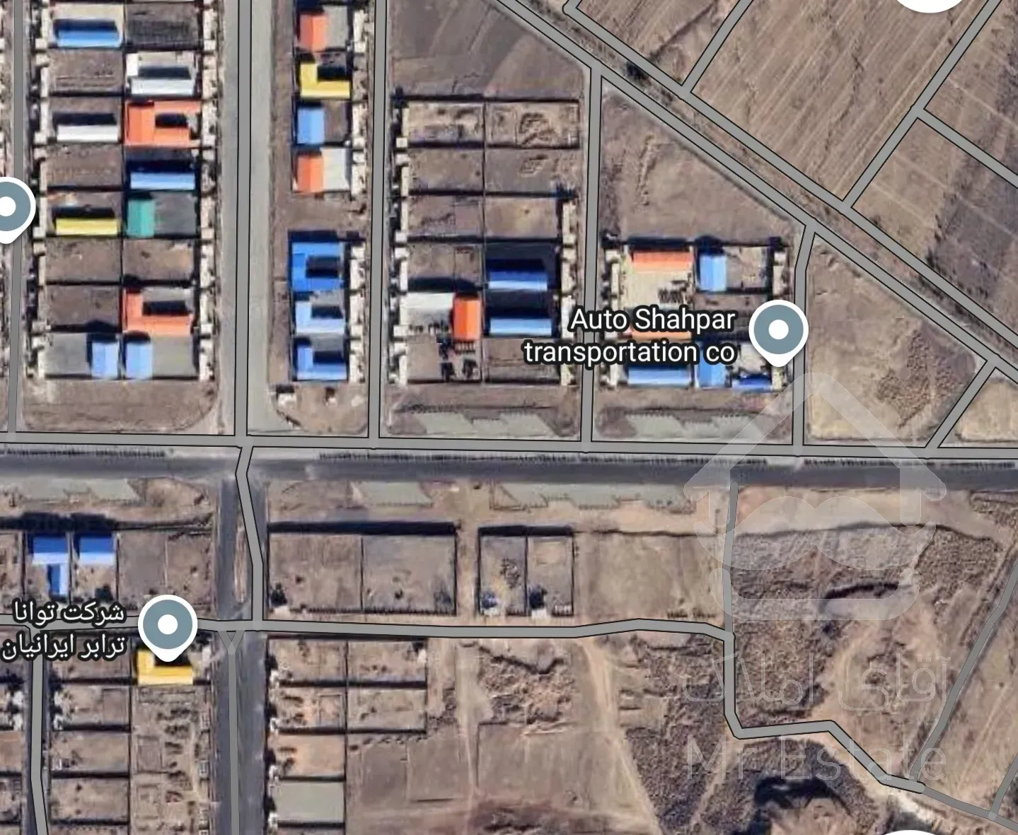 زمین در شهرک صنعتی ترابری و حمل نقل تهران
