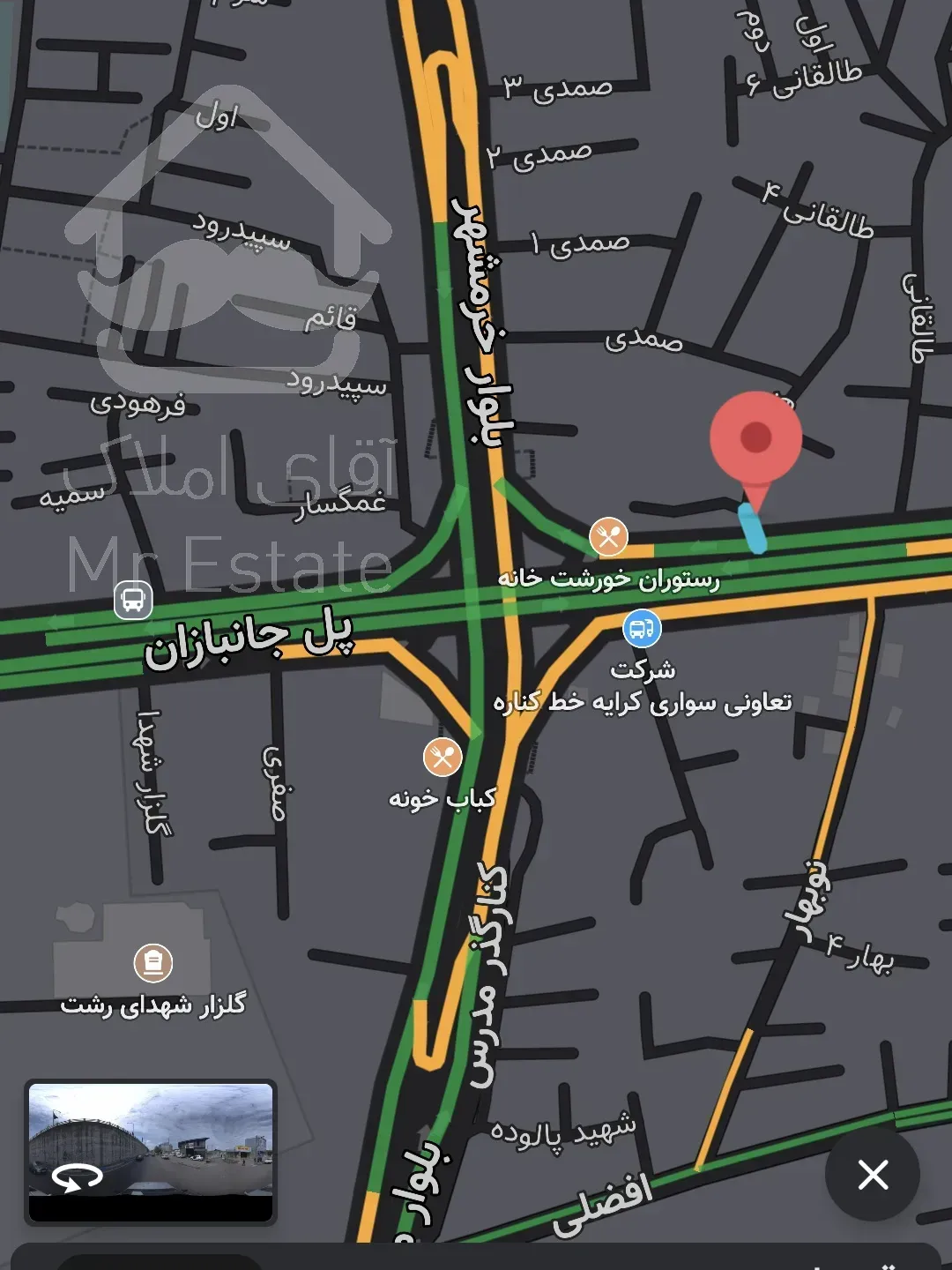 مغازه ۷۱ متری پل جانبازان   تا ۱/۳ تهاتر با آپارتمان