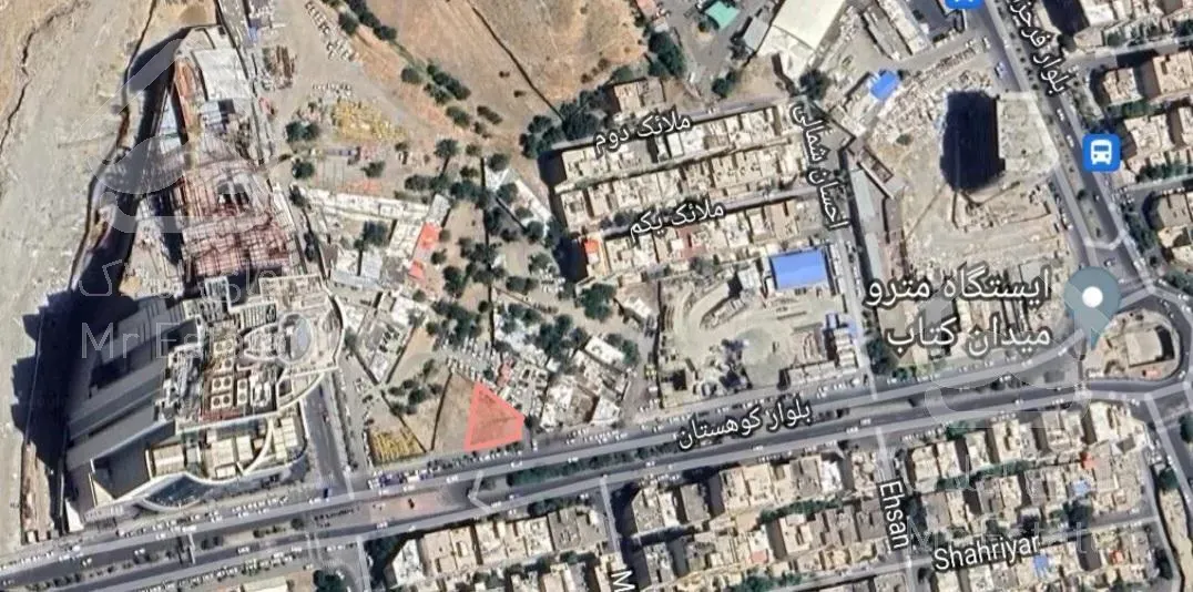 ۲۷۰ متر زمین جنب مجتمع تجاری اپال سعادت آباد