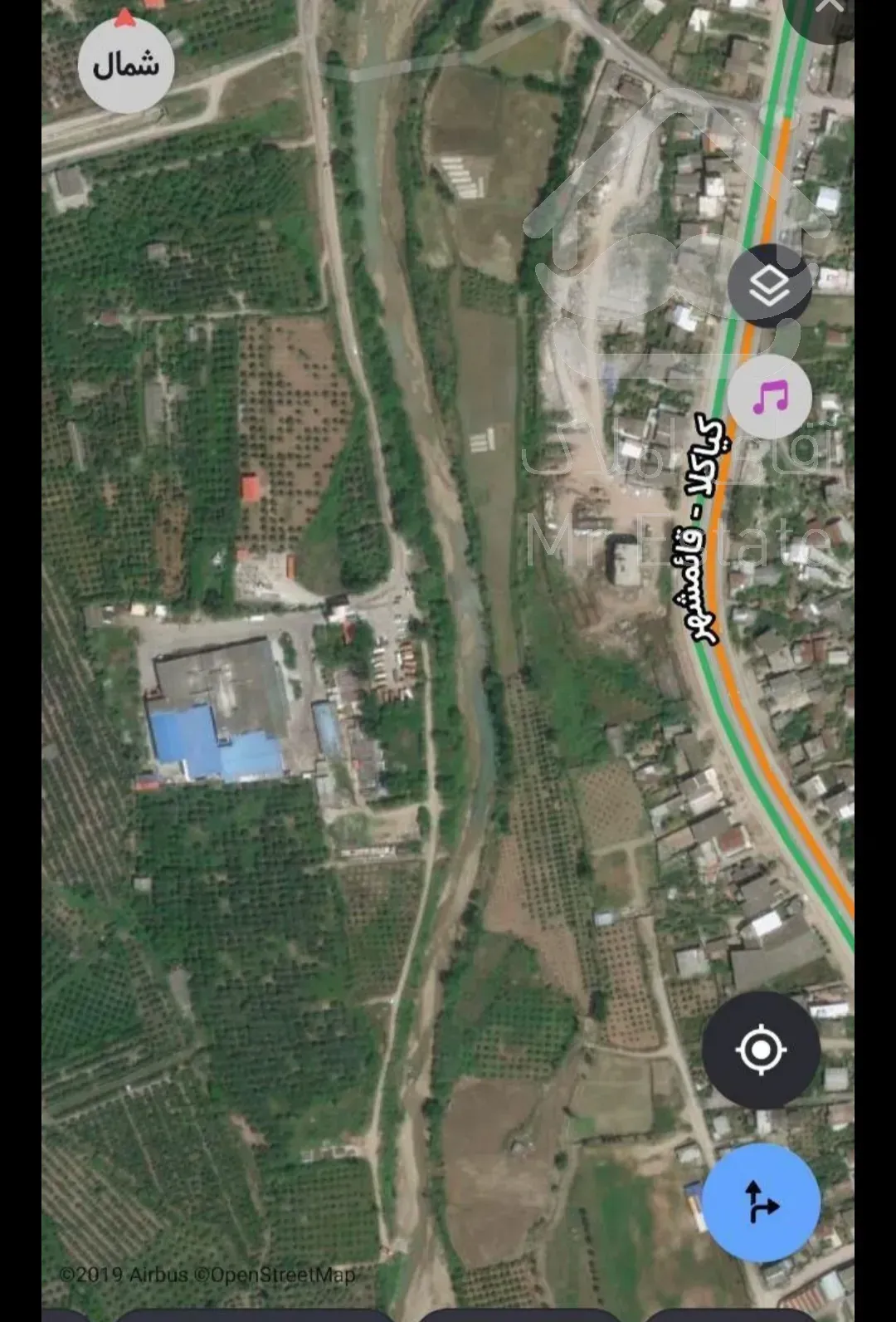 زمین کشاورزی قابل تفکیک به قطعات ۱۰۰ میلیونی