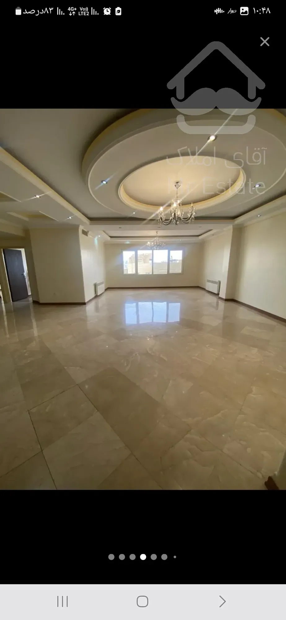 ۱۳۰ متر ۳ خواب رامین شمالی بدون مشرف سالن پرده خور