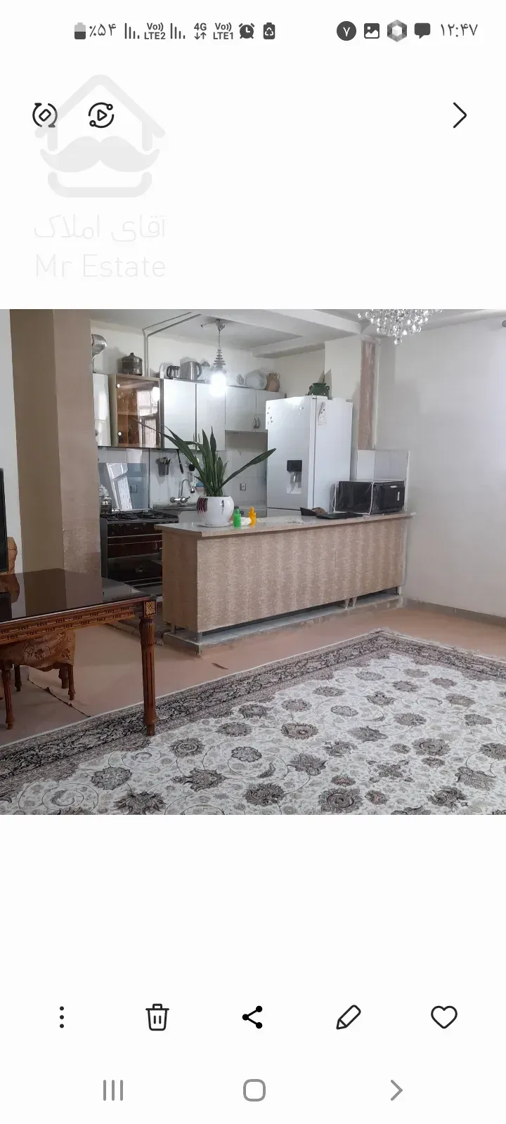 آپارتمان ۶۴ متری تمیز آسانسور پارکینگ انباری