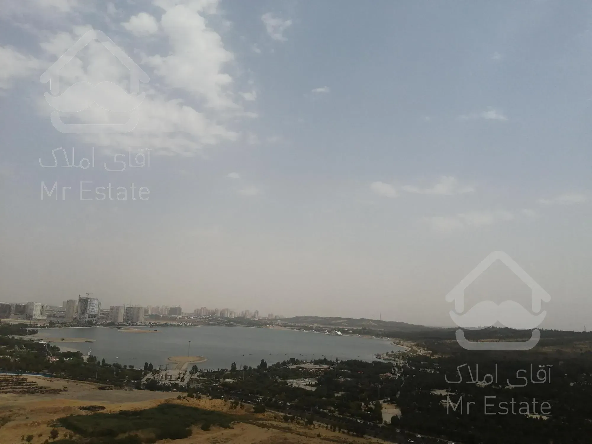 140 متر 2خواب خوش نقشه پانوراما دریاچه چیتگر