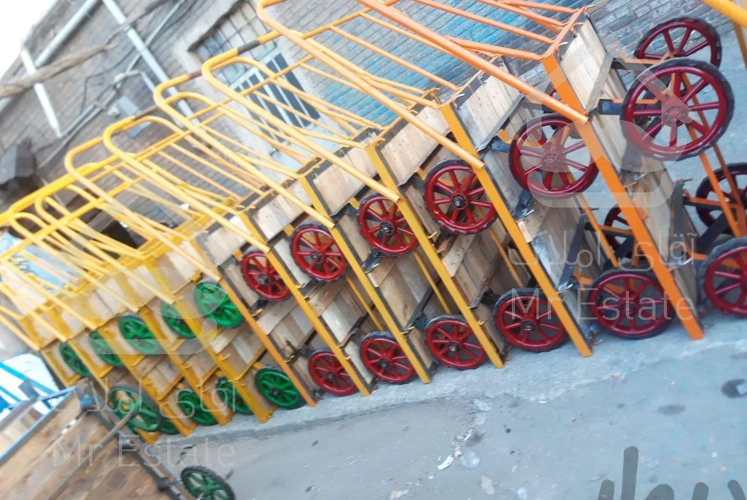 چرخ دستی حمل بار گاری چهارچرخ