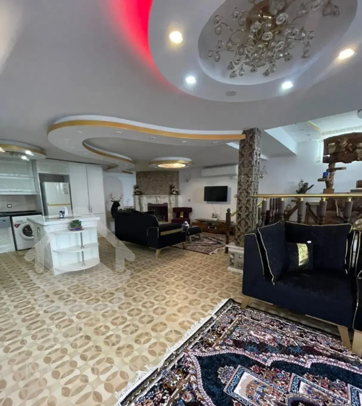 اجاره با مالک ۱۰۰ متر طبقه اول مبله  جکوزی دار