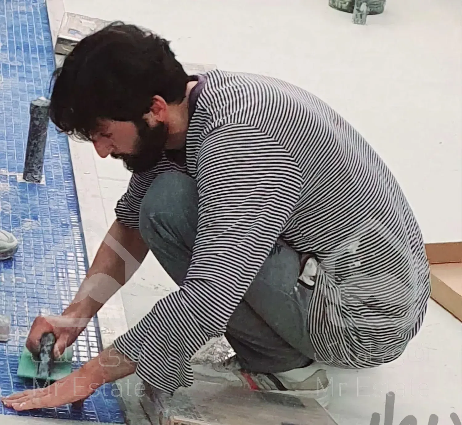 نصب سرامیک استخرجکوزی ابندی موزاییک سیمانکاری