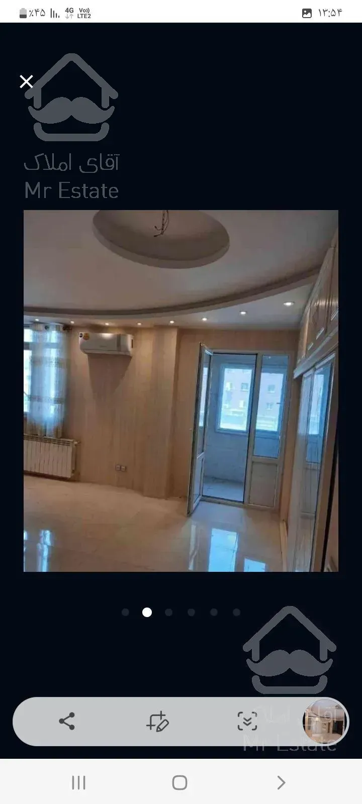 آپارتمان ۴۷ متری بدون اتاق طبقه دوم