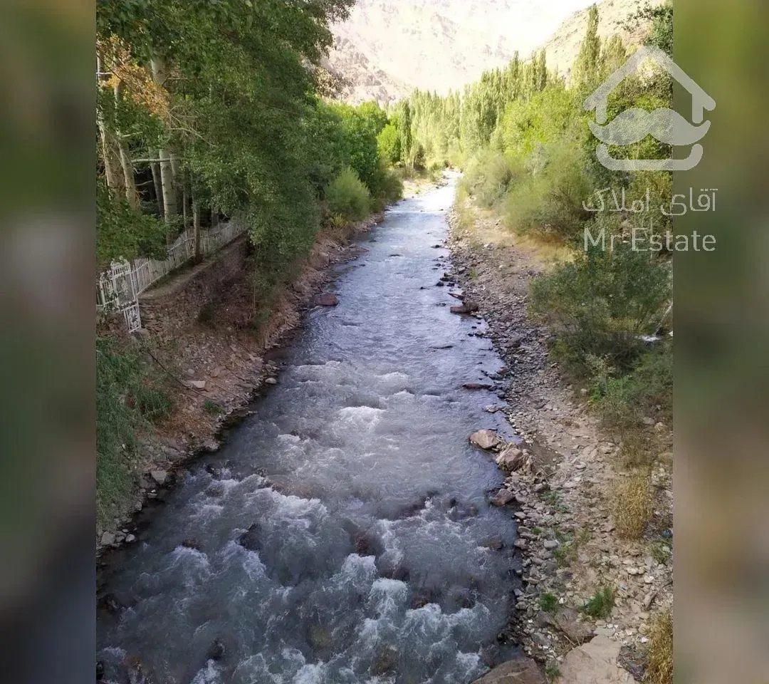 ویلا باغ ۱۰۰۰ متر بر رودخانه جاده چالوس