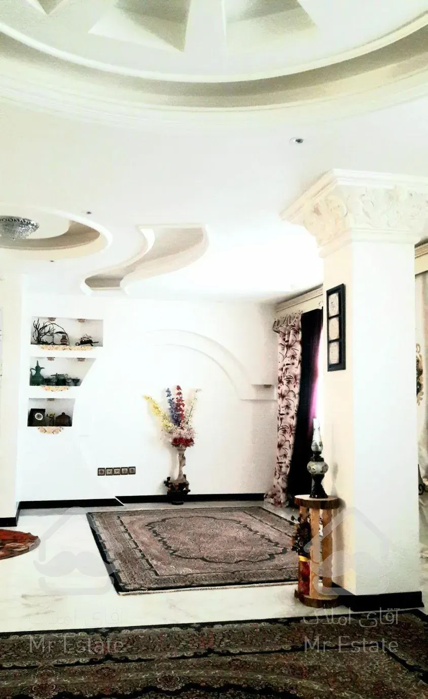 دوبلکس فول دیزاین با۴۵متر حیاط باویو کوههای جنگلی