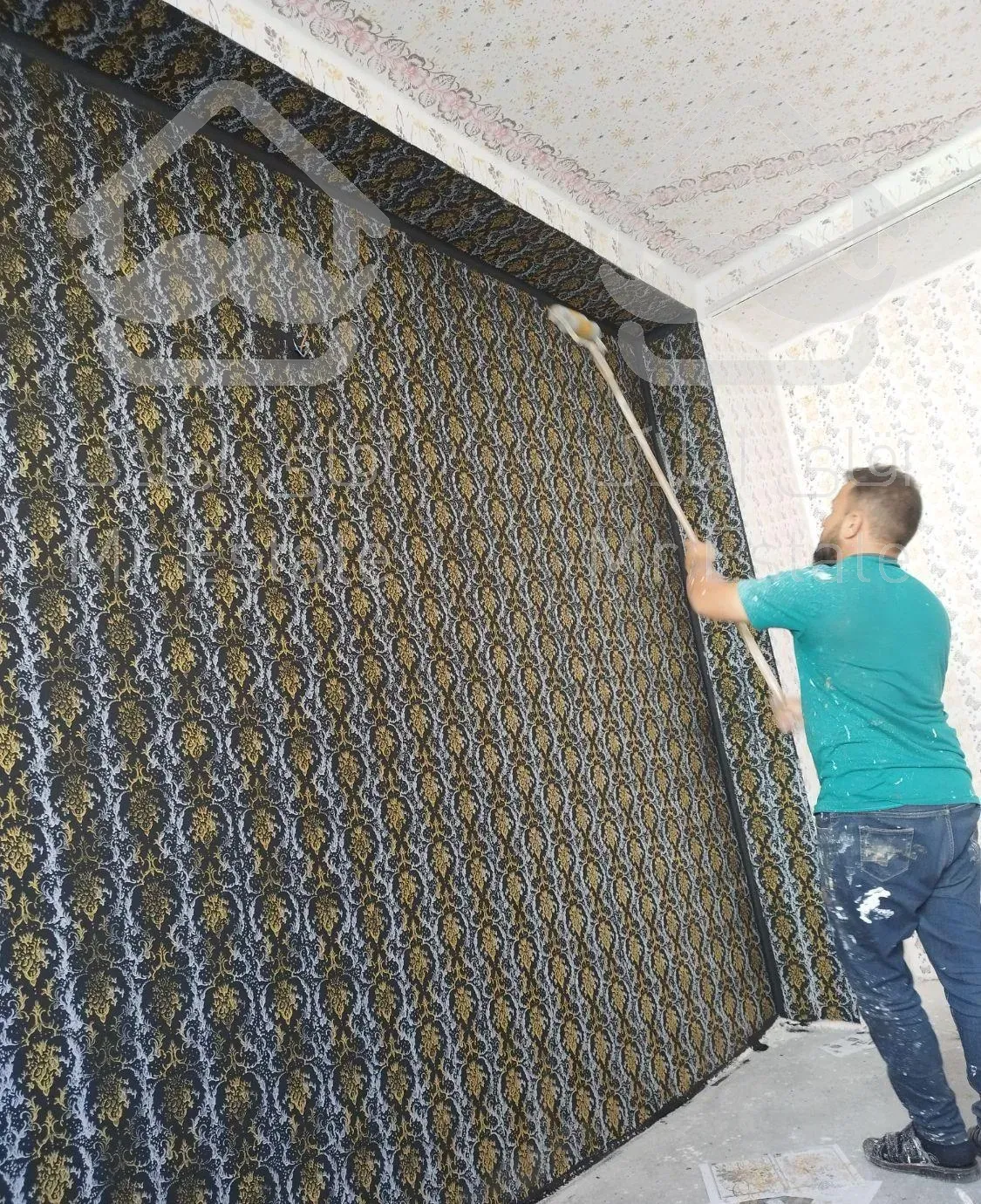 رنگ آمیزی خانه طرح کاغذ دیواری