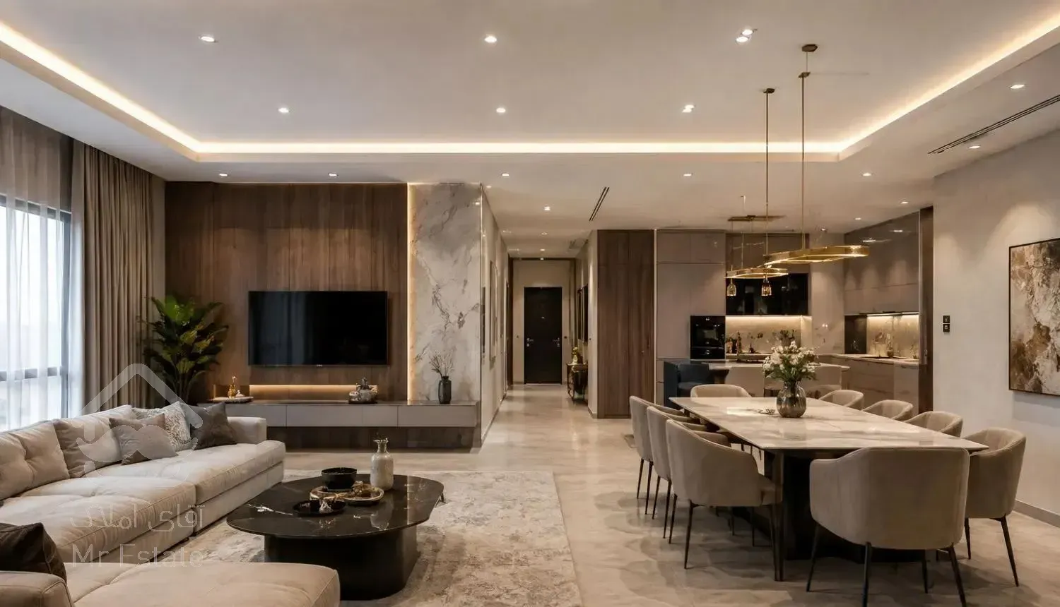 ۱۶۳ متری ۳ خواب / تاپ لوکیشن شهران / لوکس / نوساز