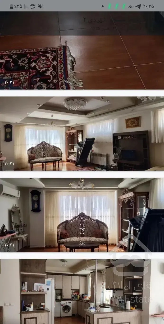 رهن اجاره آپارتمان ۱۲۰متر ابرسان خ امام خمینی