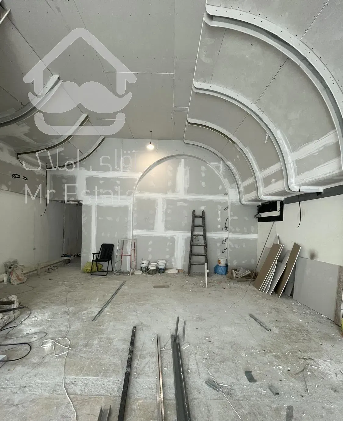 کناف سقف کاذب نور خطی دیوار کناف لاینر