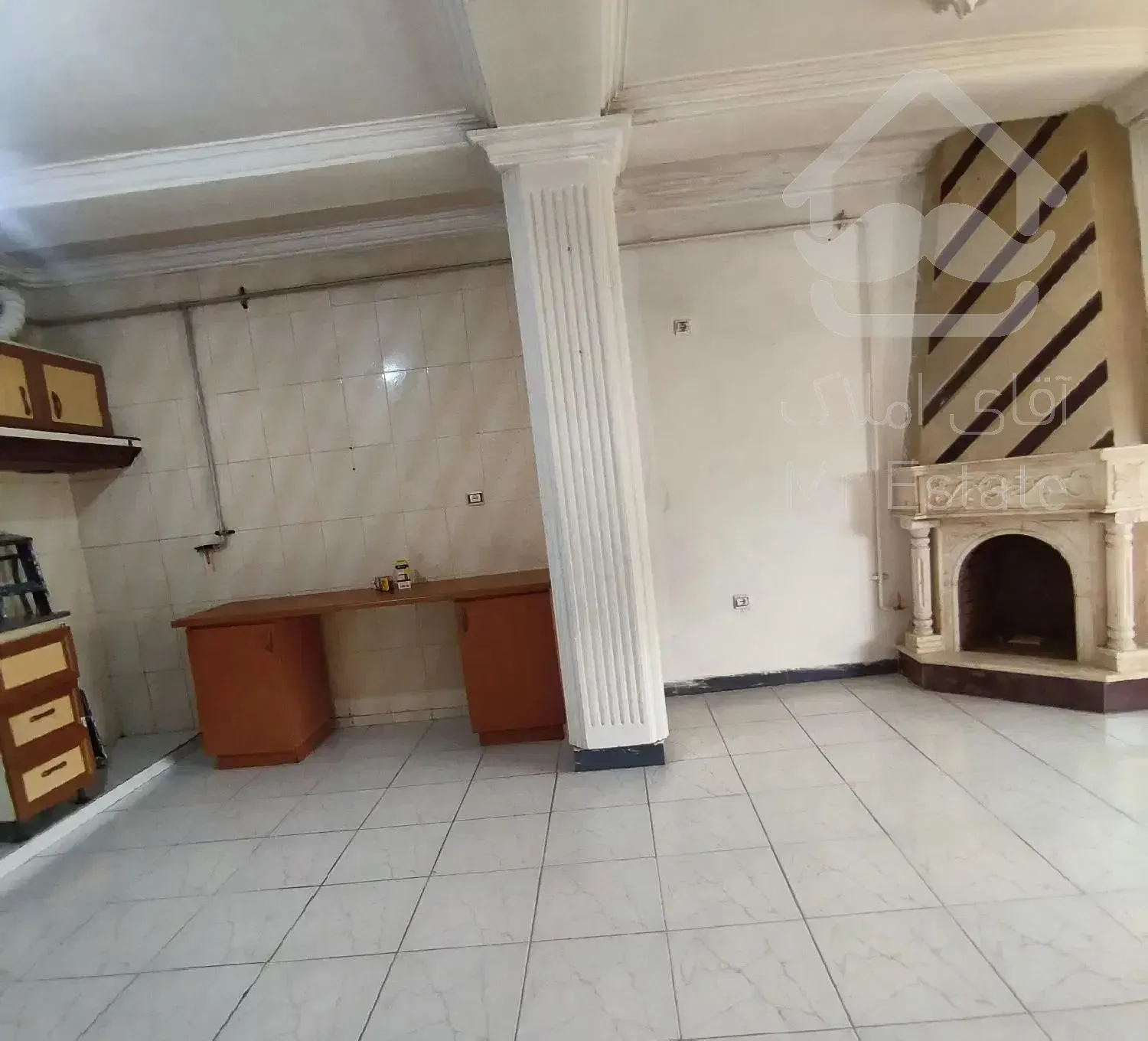 دوخواب،نورگیر عالی،تراس و پارکینگ ،طبقه اول