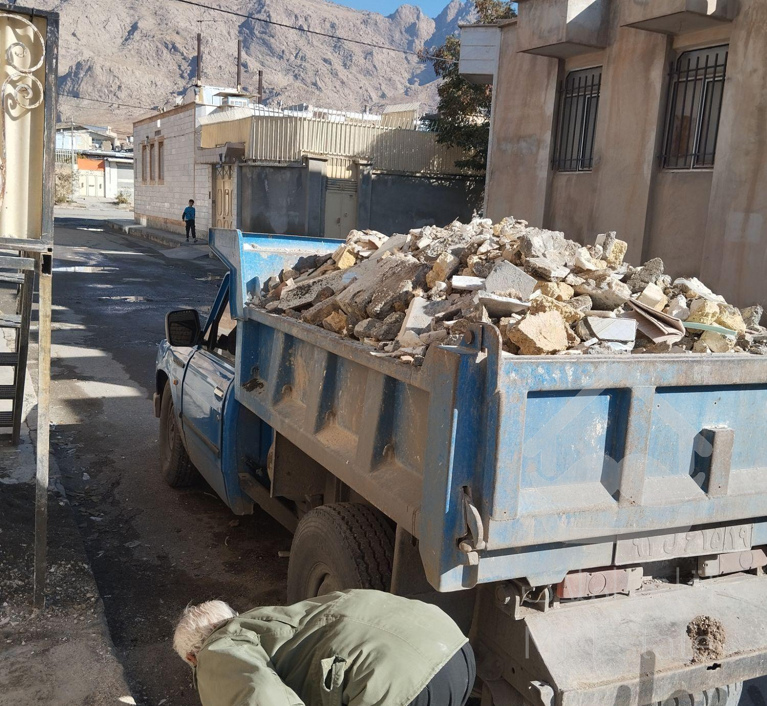 حمل نخاله ساختمانی مصالح ساختمانی و تغیرات داخلی