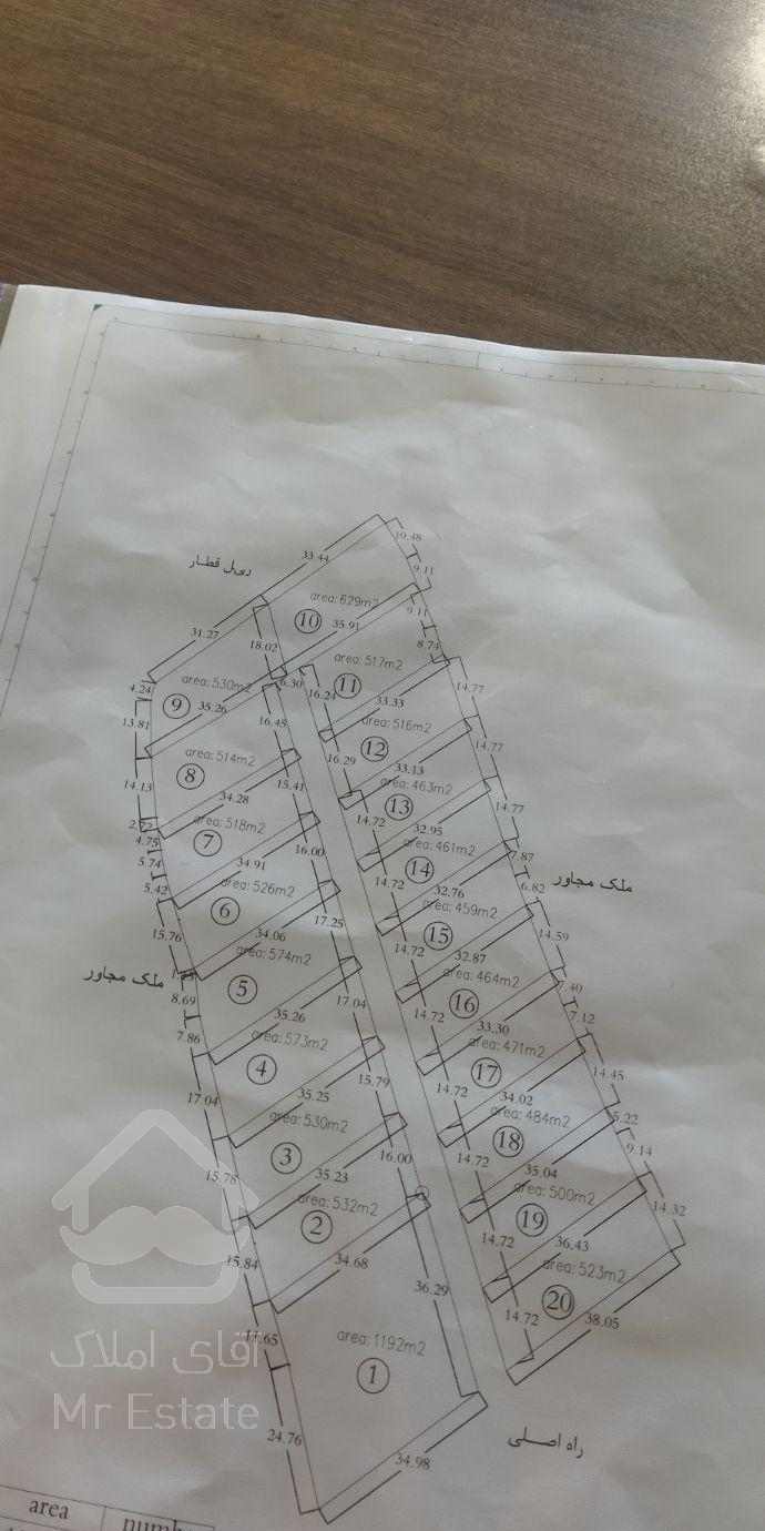 ۵۰۰متر زمین ویلایی نظرلو .گل آباد .